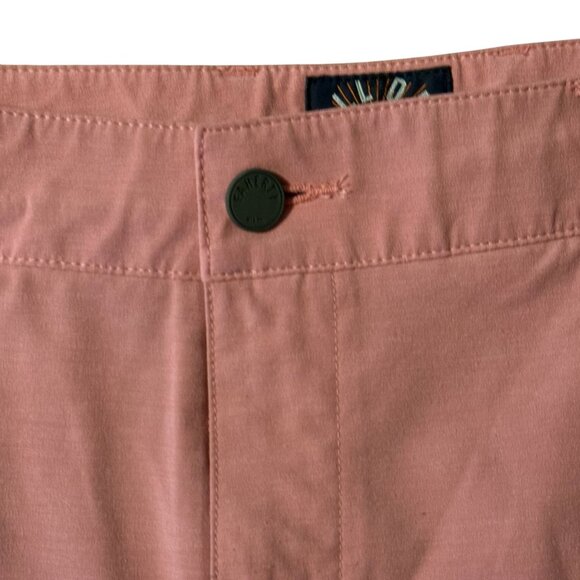 Faherty All-Day Pink Chino Shorts For Men Size 35 Cotton Blend Slim Fit Button - Picture 3 of 7